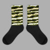 Travis Scott x Jordan 1 Low OG “Olive” DopeSkill Sublimated Socks Abstract Tiger Graphic Streetwear 