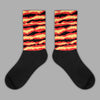 Dunk On Mars 5s Sublimated Socks Abstract Tiger Graphic