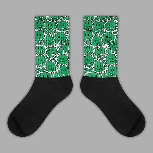 Jordan 2 Retro Lucky Green Sublimated Socks Slime Graphic Streetwear 