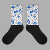 True Blue 1s Sublimated Socks Mushroom Graphic