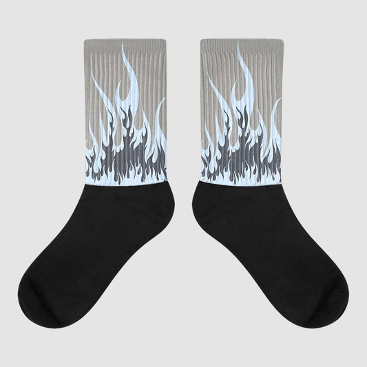 Jordan 6 Retro Cool Grey Sublimated Socks FIRE  Graphic Streetwear