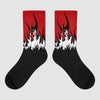 Playoffs 13s Sublimated Socks FIRE Graphic