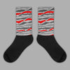 Jordan 5 Retro P51 Camo Sublimated Socks Abstract Tiger Graphic Streetwear 
