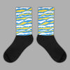 SB Dunk Low Homer Sublimated Socks Abstract Tiger Graphic 