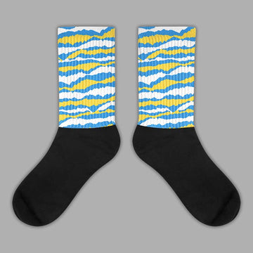 SB Dunk Low Homer Sublimated Socks Abstract Tiger Graphic 