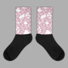 Dunk Low Teddy Bear Pink Sublimated Socks Mushroom Graphic