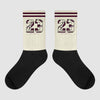 Dunk Low Night Maroon and Medium Soft Pink Sublimated Socks SPORT Graphic Streetwear