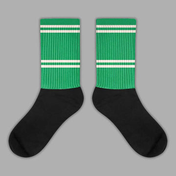 Jordan 2 Retro Lucky Green Sublimated Socks BASIC SPORT Graphic Streetwear