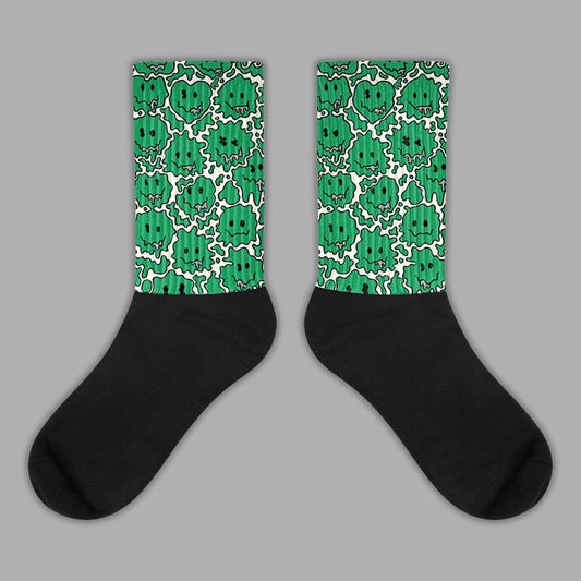 Jordan 3 WMNS “Lucky Green” DopeSkill Sublimated Socks Slime Graphic Streetwear