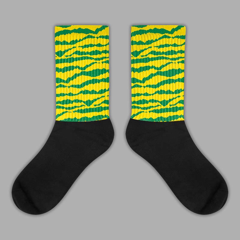 Dunk Low Reverse Brazil Sublimated Socks Abstract Tiger Graphic