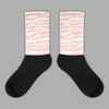 Jordan 1 High OG WMNS Washed Pink DopeSkill Sublimated Socks Abstract Tiger Graphic Streetwear