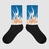 Jordan 3 Retro Wizards DopeSkill Sublimated Socks FIRE Graphic Streetwear