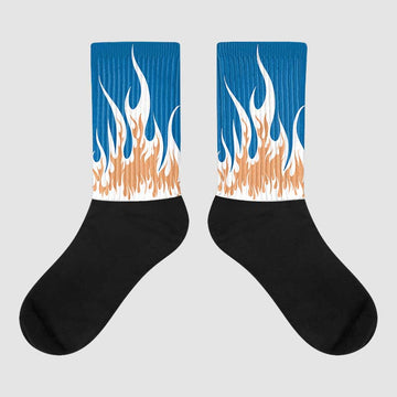 Jordan 3 Retro Wizards DopeSkill Sublimated Socks FIRE Graphic Streetwear