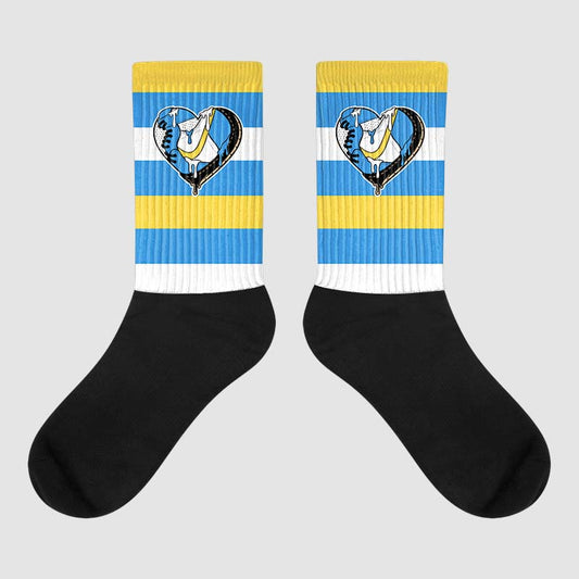 SB Dunk Low Homer Sublimated Socks Horizontal Stripes Graphic