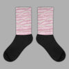 Dunk Low Teddy Bear Pink Sublimated Socks Abstract Tiger Graphic