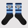 Horizontal Stripes Sublimated Socks Match Georgetown 6s