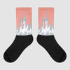 DJ Khaled x Jordan 5 Retro ‘Crimson Bliss’ Sublimated Socks FIRE Graphic Streetwear