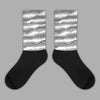 Abstract Tiger Sublimated Socks Match Jordan 12 Stealth