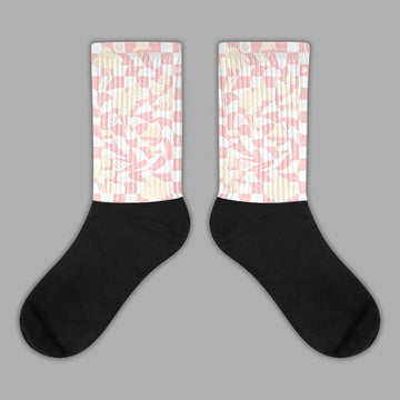 Jordan 1 High OG WMNS Washed Pink DopeSkill Sublimated Socks Mushroom Graphic Streetwear