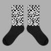 Jordan 1 High 85 Black White Sublimated Socks Mushroom Graphic Streetwear