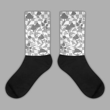 Mushroom Sublimated Socks Match Jordan 12 Stealth