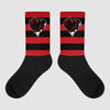 Playoffs 13s Sublimated Socks Horizontal Stripes Graphic