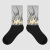 Jordan 4 Retro SE Craft Photon Dust Sublimated Socks FIRE  Graphic Streetwear