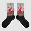 Jordan 5 Retro P51 Camo Sublimated Socks FIRE Graphic Streetwear 