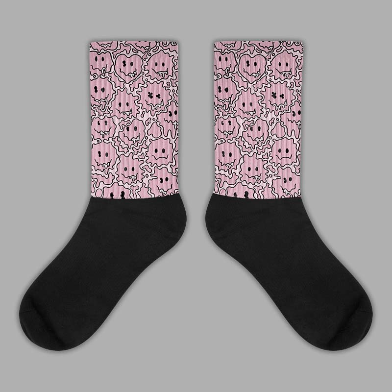 Dunk Low Teddy Bear Pink Sublimated Socks Slime Graphic