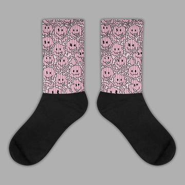 Dunk Low Teddy Bear Pink Sublimated Socks Slime Graphic