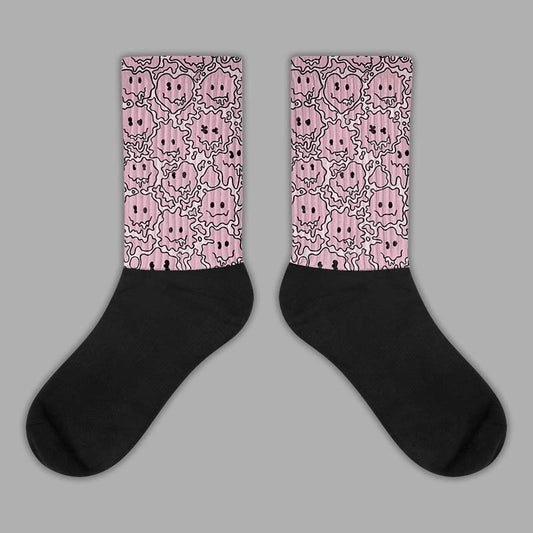 Dunk Low Teddy Bear Pink Sublimated Socks Slime Graphic