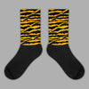 Black Taxi 12s Sublimated Socks Abstract Tiger Graphic