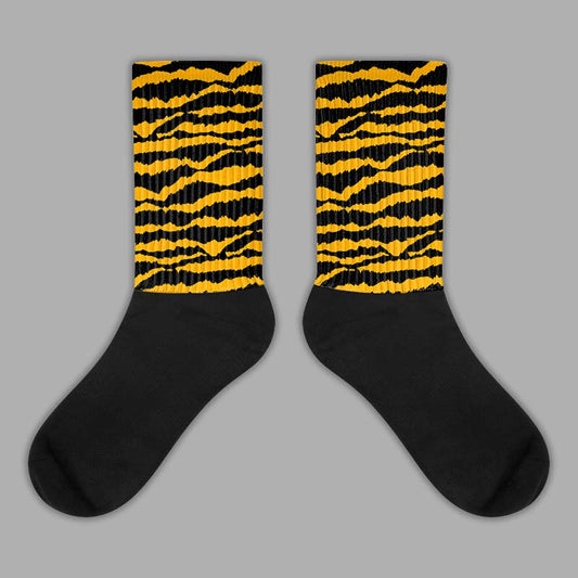 Black Taxi 12s Sublimated Socks Abstract Tiger Graphic