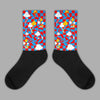 Fruity Pebbles Dunks Sublimated Socks Mushroom Graphic