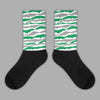 Jordan 3 WMNS “Lucky Green” DopeSkill Sublimated Socks Abstract Tiger Graphic Streetwear