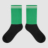 Jordan 2 Retro Lucky Green Sublimated Socks SPORT Graphic Streetwear 