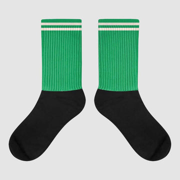 Jordan 2 Retro Lucky Green Sublimated Socks SPORT Graphic Streetwear 