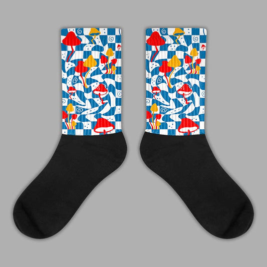 Messy Room 4S Sublimated Socks Mushroom Graphic