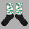 Jordan 2 Retro Lucky Green Sublimated Socks Abstract Tiger Graphic Streetwear