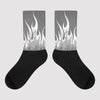 FIRE Sublimated Socks Match Jordan 1 High Stealth