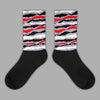 Jordan 13 Retro 'Black Flint' DopeSkill Sublimated Socks Abstract Tiger Graphic Streetwear