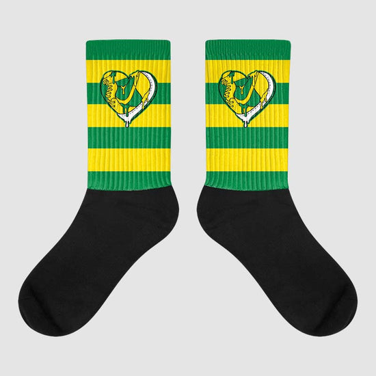 Dunk Low Reverse Brazil Sublimated Socks Horizontal Stripes Graphic