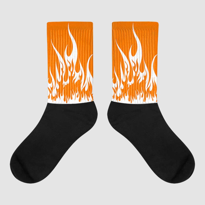 Wmns Dunk Low 'Magma Orange DopeSkill Sublimated Socks FIRE Graphic Streetwear