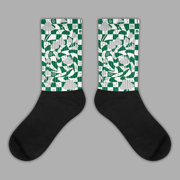 Gorge Green 1s Sublimated Socks Mushroom Graphic