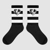 Jordan 1 High 85 Black White Sublimated Socks Horizontal Stripes Graphic Streetwear