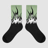 Jordan 4 Retro “Seafoam” Sublimated Socks FIRE  Graphic Streetwear