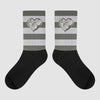 Jordan 4 Retro SE Craft Photon Dust Sublimated Socks Horizontal Stripes Graphic Streetwear 