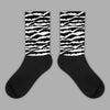 Jordan 1 High 85 Black White Sublimated Socks Abstract Tiger Graphic Streetwear