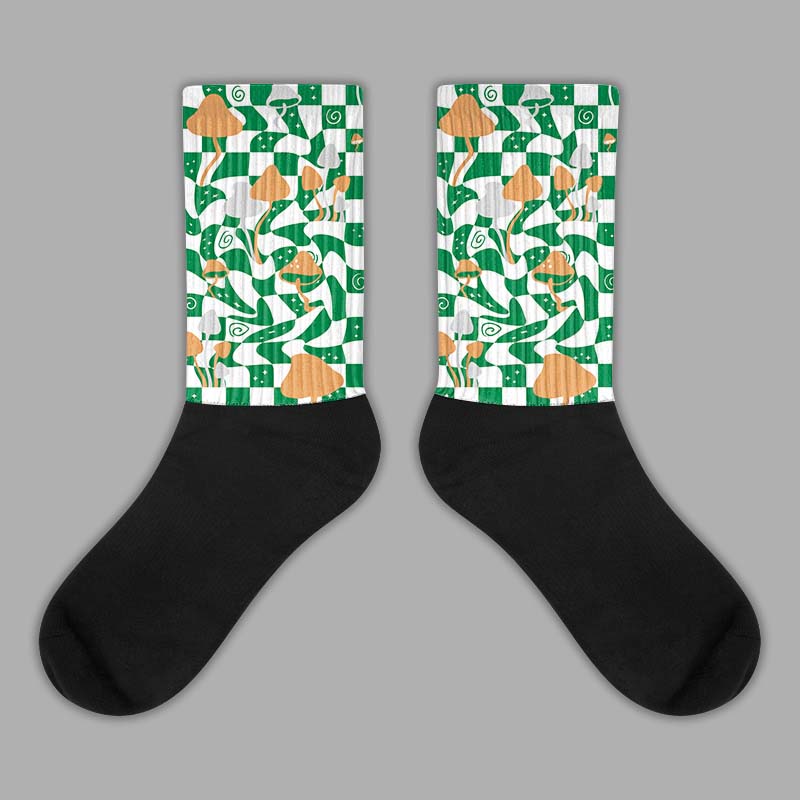 Nike SB x Jordan 4 “Pine Green” DopeSkill Sublimated Socks Mushroom Graphic Streetwear