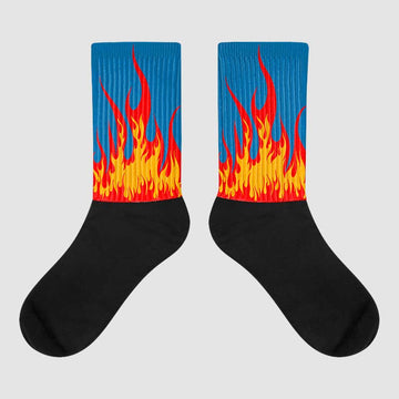 Messy Room 4S Sublimated Socks FIRE Graphic